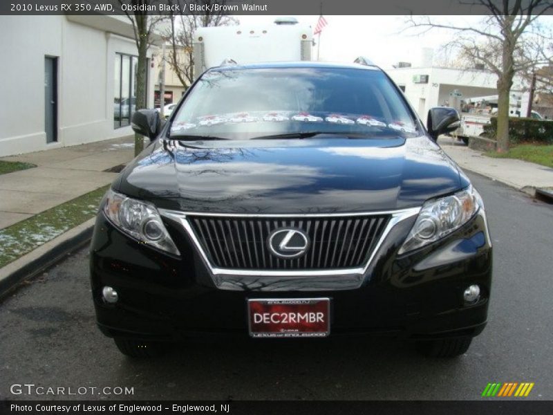 Obsidian Black / Black/Brown Walnut 2010 Lexus RX 350 AWD