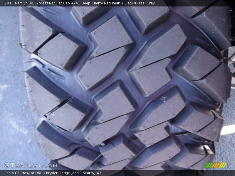 Deep Cherry Red Pearl / Black/Diesel Gray 2013 Ram 1500 Express Regular Cab 4x4