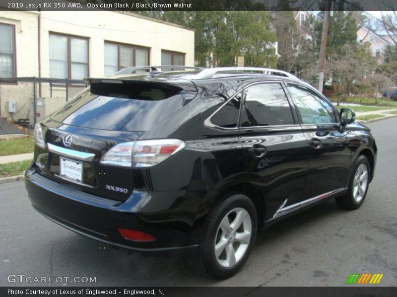 Obsidian Black / Black/Brown Walnut 2010 Lexus RX 350 AWD
