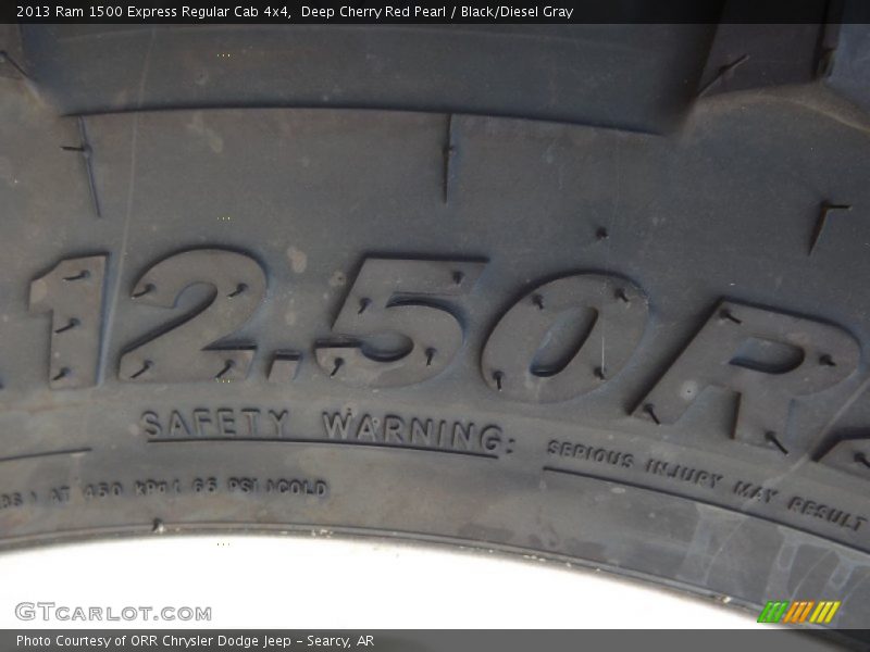 Deep Cherry Red Pearl / Black/Diesel Gray 2013 Ram 1500 Express Regular Cab 4x4
