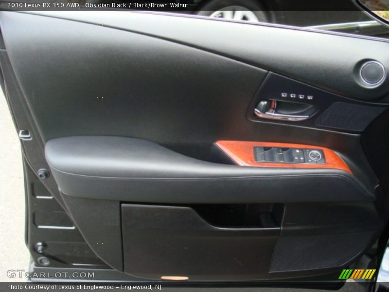 Obsidian Black / Black/Brown Walnut 2010 Lexus RX 350 AWD