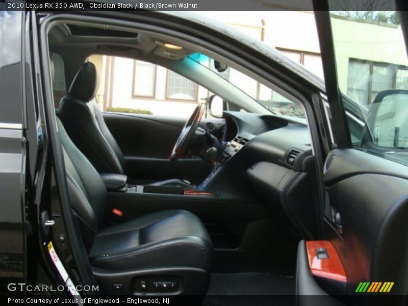 Obsidian Black / Black/Brown Walnut 2010 Lexus RX 350 AWD