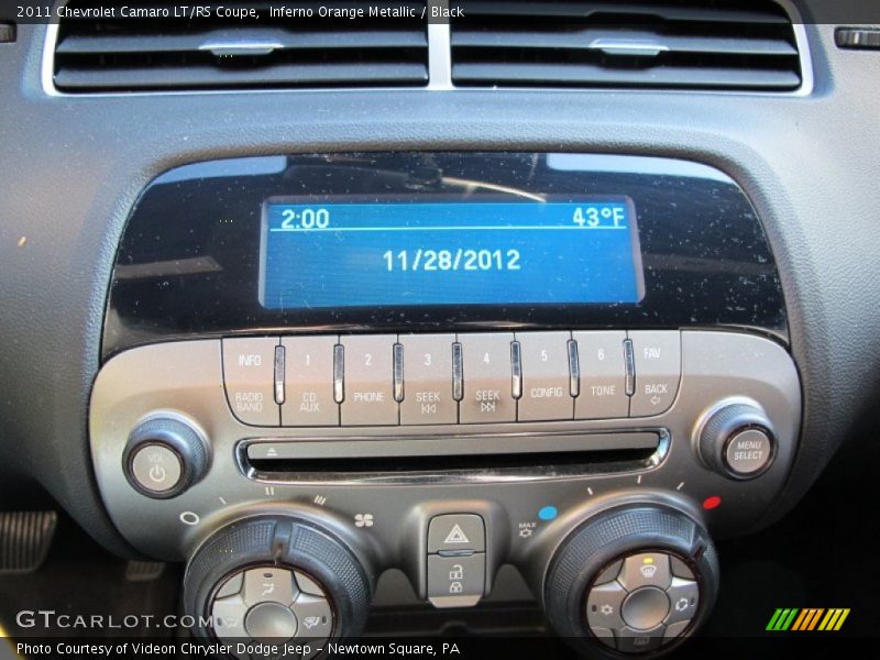 Audio System of 2011 Camaro LT/RS Coupe