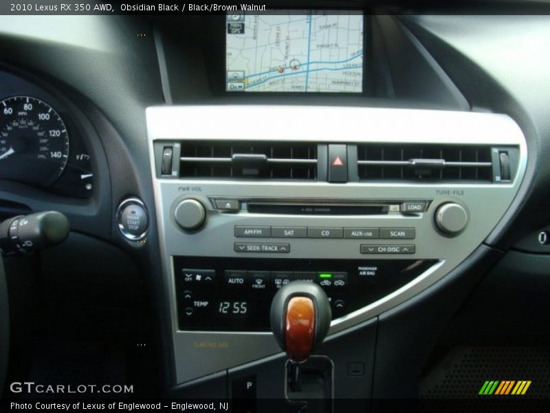 Obsidian Black / Black/Brown Walnut 2010 Lexus RX 350 AWD