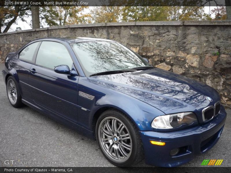 Mystic Blue Metallic / Grey 2005 BMW M3 Coupe