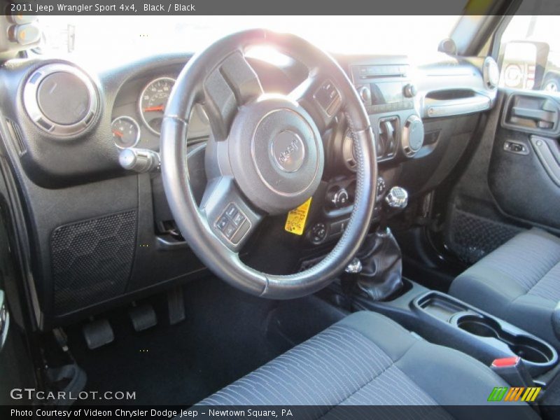 Black / Black 2011 Jeep Wrangler Sport 4x4