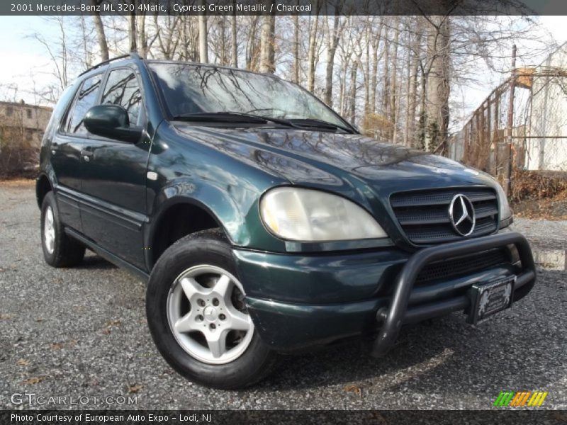 Cypress Green Metallic / Charcoal 2001 Mercedes-Benz ML 320 4Matic