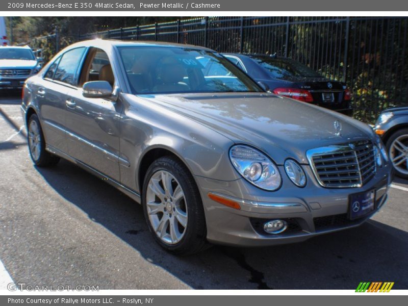 Pewter Metallic / Cashmere 2009 Mercedes-Benz E 350 4Matic Sedan