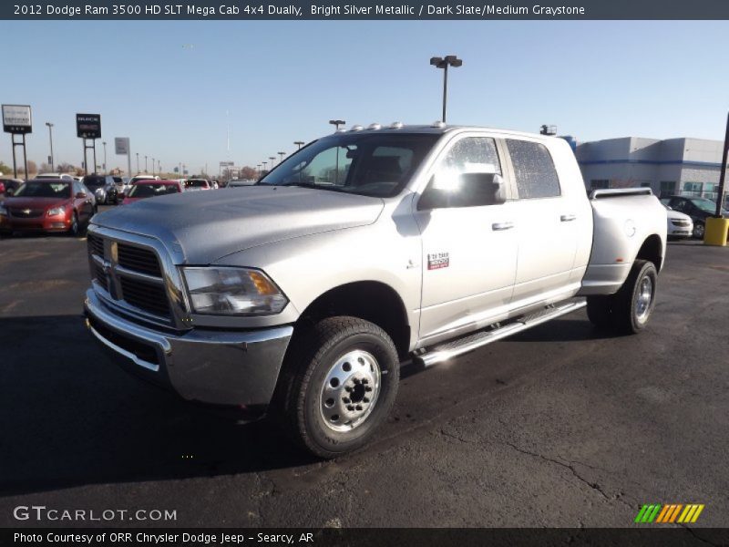 Front 3/4 View of 2012 Ram 3500 HD SLT Mega Cab 4x4 Dually