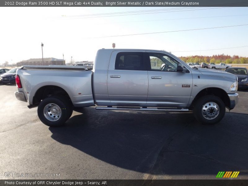  2012 Ram 3500 HD SLT Mega Cab 4x4 Dually Bright Silver Metallic