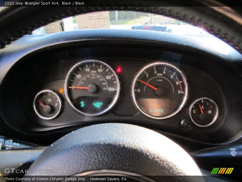 Black / Black 2011 Jeep Wrangler Sport 4x4