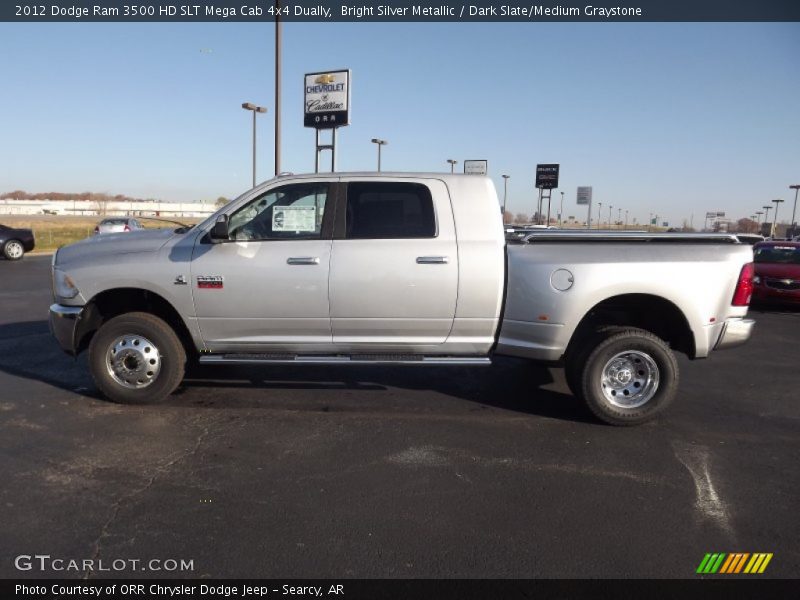  2012 Ram 3500 HD SLT Mega Cab 4x4 Dually Bright Silver Metallic