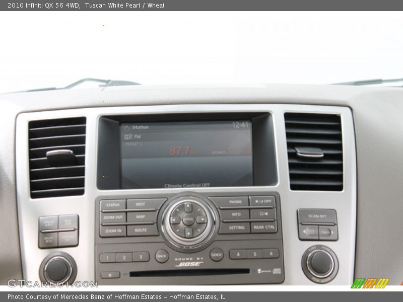 Controls of 2010 QX 56 4WD