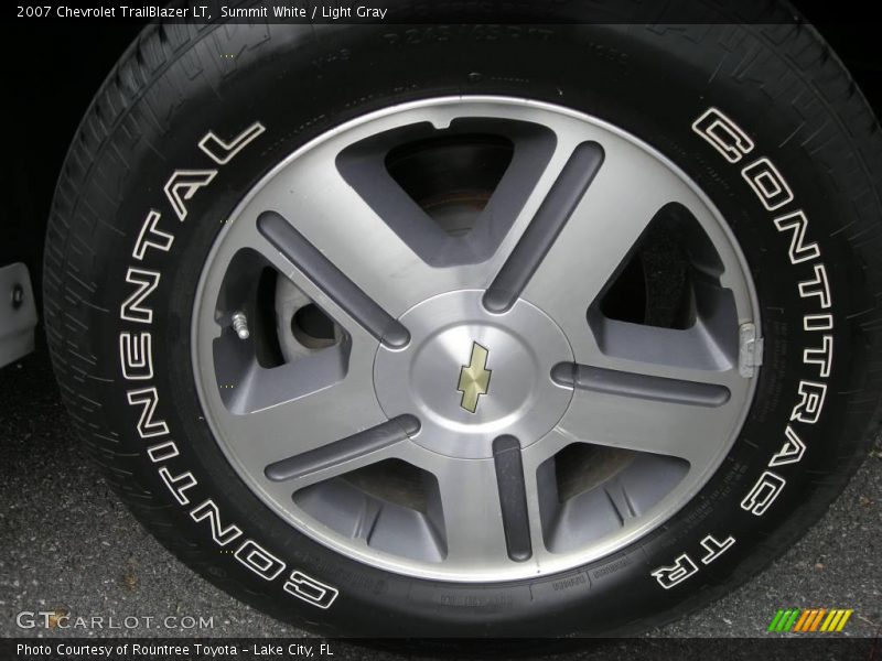Summit White / Light Gray 2007 Chevrolet TrailBlazer LT