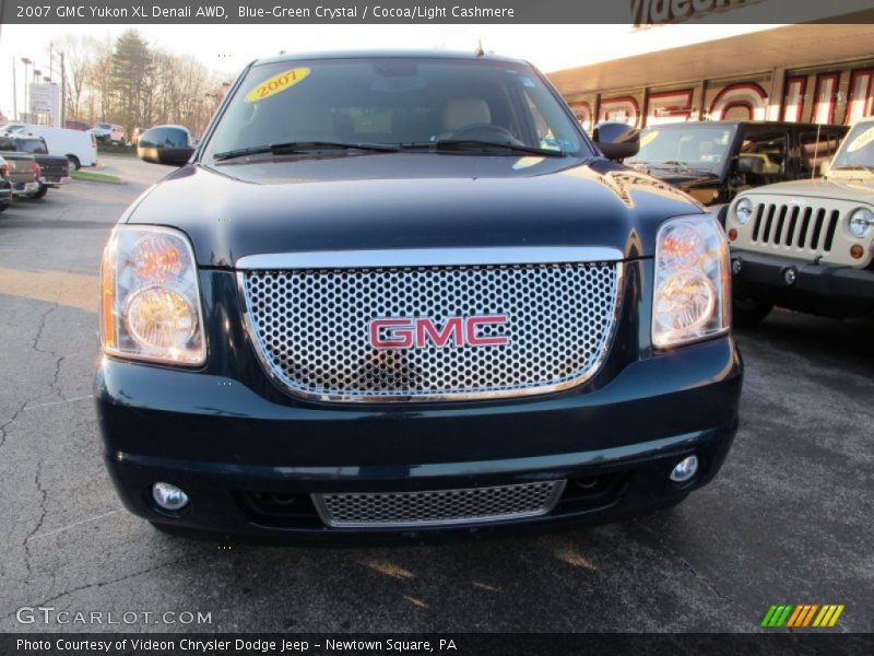 Blue-Green Crystal / Cocoa/Light Cashmere 2007 GMC Yukon XL Denali AWD