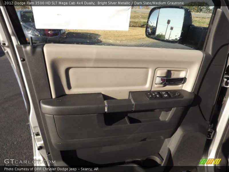Bright Silver Metallic / Dark Slate/Medium Graystone 2012 Dodge Ram 3500 HD SLT Mega Cab 4x4 Dually