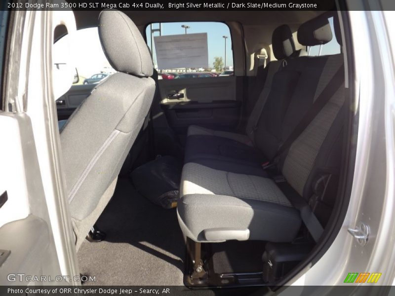 Bright Silver Metallic / Dark Slate/Medium Graystone 2012 Dodge Ram 3500 HD SLT Mega Cab 4x4 Dually