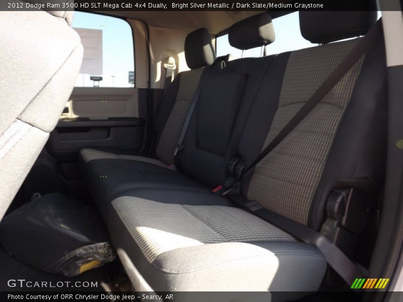 Bright Silver Metallic / Dark Slate/Medium Graystone 2012 Dodge Ram 3500 HD SLT Mega Cab 4x4 Dually