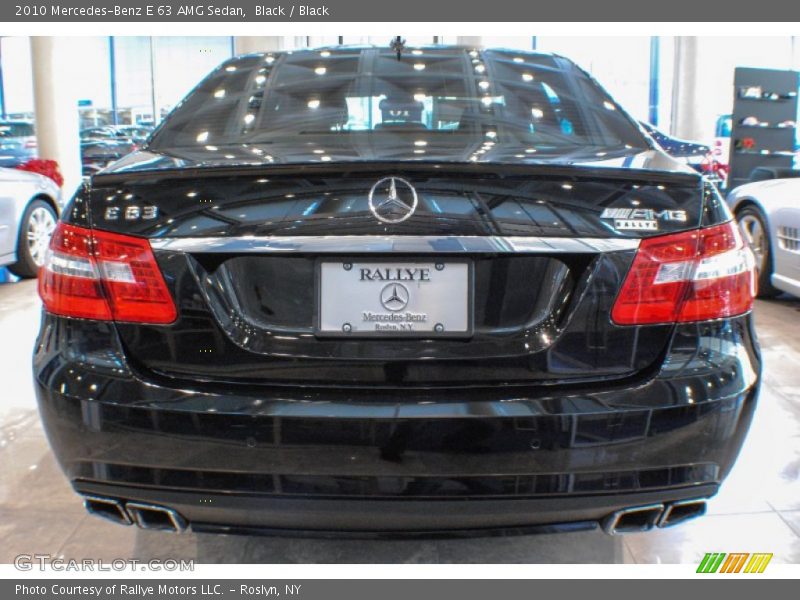 Black / Black 2010 Mercedes-Benz E 63 AMG Sedan