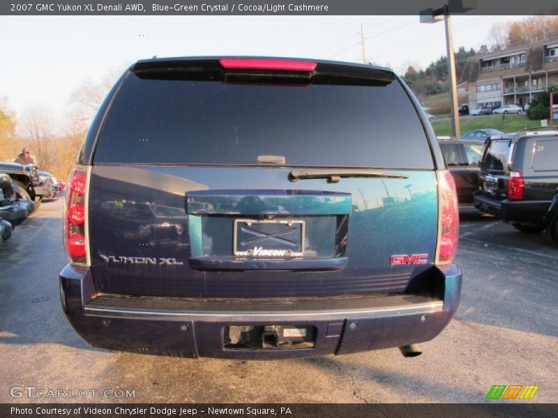 Blue-Green Crystal / Cocoa/Light Cashmere 2007 GMC Yukon XL Denali AWD