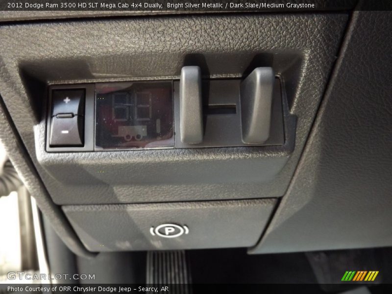 Bright Silver Metallic / Dark Slate/Medium Graystone 2012 Dodge Ram 3500 HD SLT Mega Cab 4x4 Dually