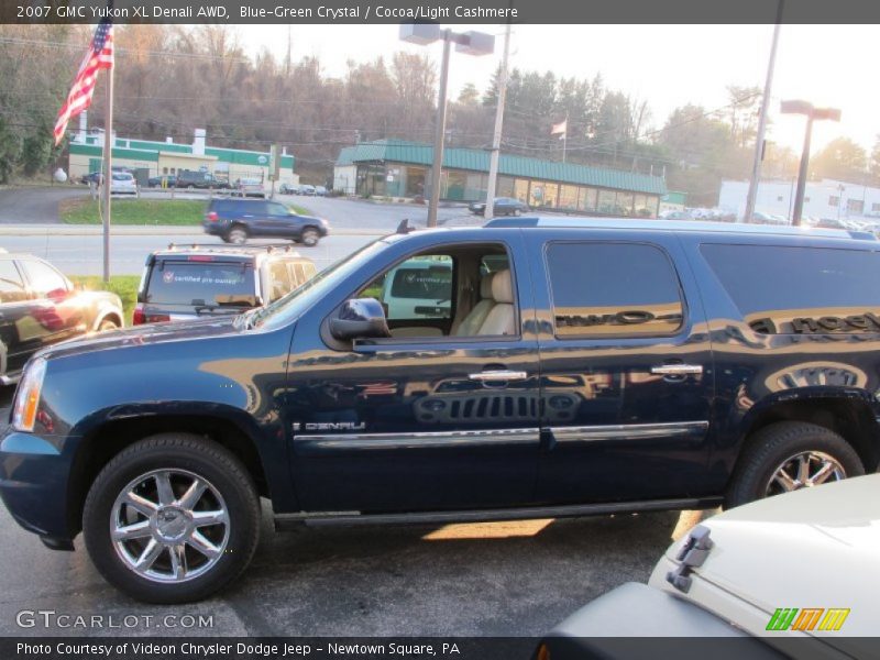 Blue-Green Crystal / Cocoa/Light Cashmere 2007 GMC Yukon XL Denali AWD