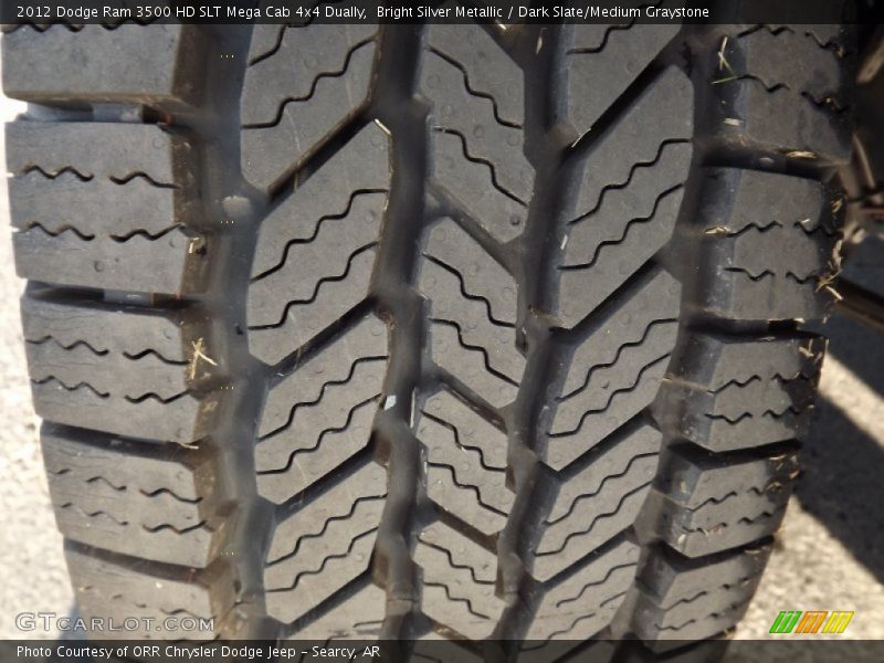 Bright Silver Metallic / Dark Slate/Medium Graystone 2012 Dodge Ram 3500 HD SLT Mega Cab 4x4 Dually