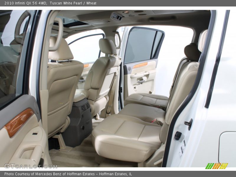 Tuscan White Pearl / Wheat 2010 Infiniti QX 56 4WD