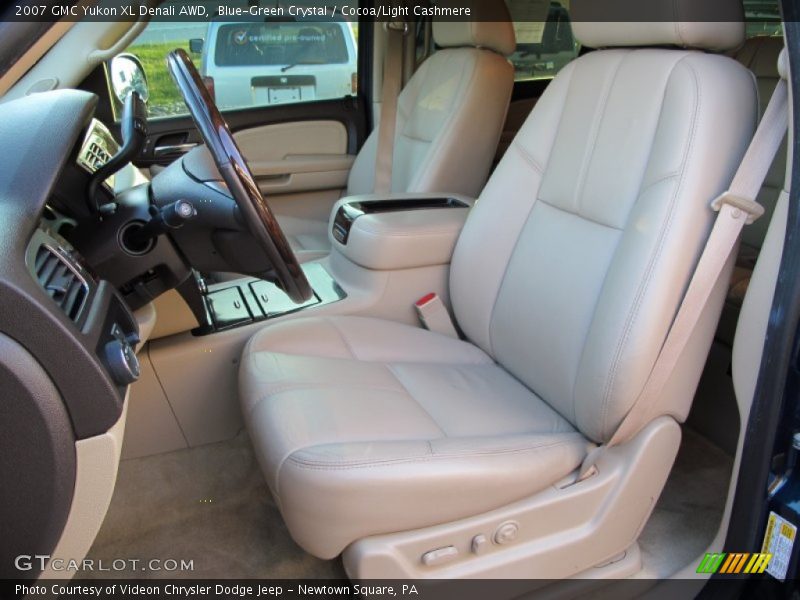 Blue-Green Crystal / Cocoa/Light Cashmere 2007 GMC Yukon XL Denali AWD