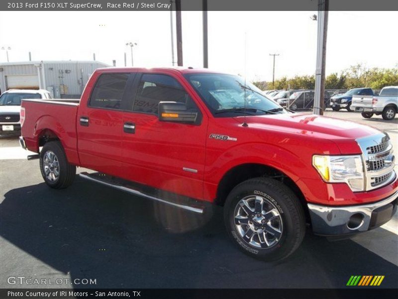 Race Red / Steel Gray 2013 Ford F150 XLT SuperCrew