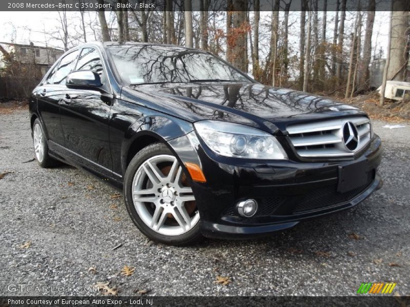 Black / Black 2008 Mercedes-Benz C 350 Sport