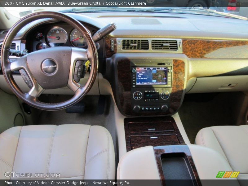 Blue-Green Crystal / Cocoa/Light Cashmere 2007 GMC Yukon XL Denali AWD