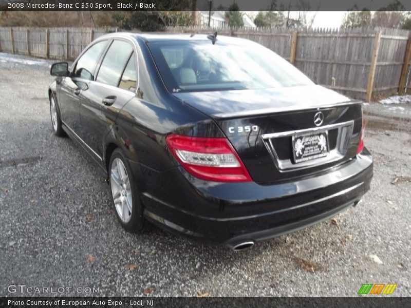 Black / Black 2008 Mercedes-Benz C 350 Sport