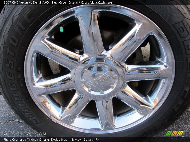 Blue-Green Crystal / Cocoa/Light Cashmere 2007 GMC Yukon XL Denali AWD