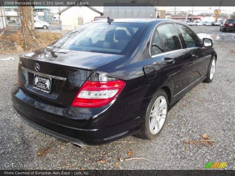 Black / Black 2008 Mercedes-Benz C 350 Sport