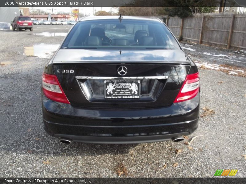 Black / Black 2008 Mercedes-Benz C 350 Sport