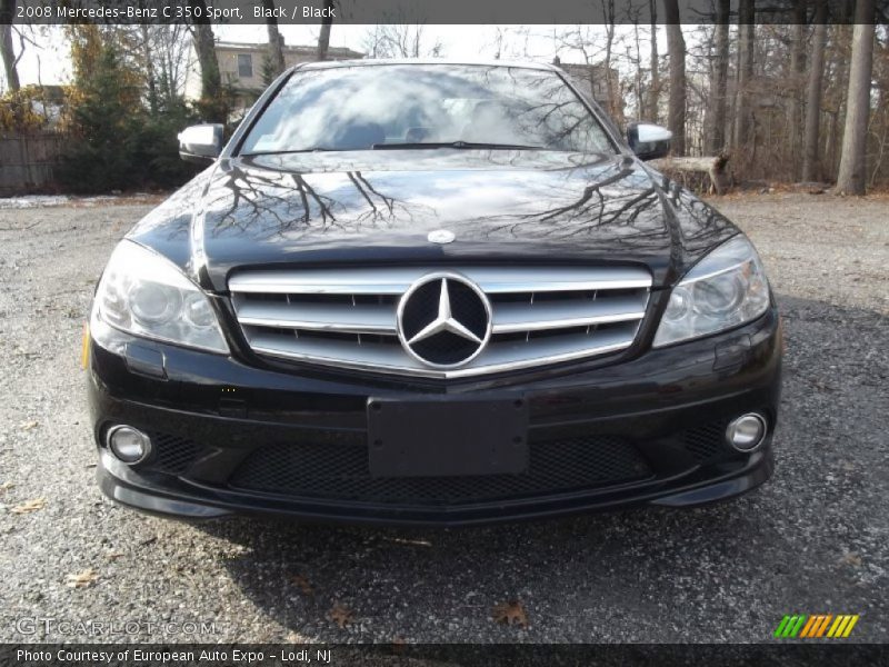 Black / Black 2008 Mercedes-Benz C 350 Sport