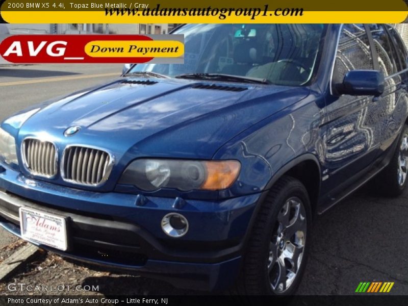 Topaz Blue Metallic / Gray 2000 BMW X5 4.4i