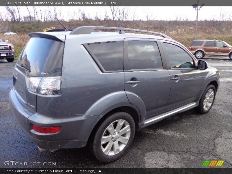 Graphite Gray Metallic / Black 2012 Mitsubishi Outlander SE AWD