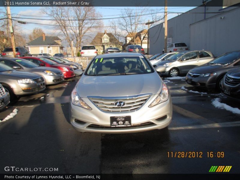 Radiant Silver / Gray 2011 Hyundai Sonata GLS