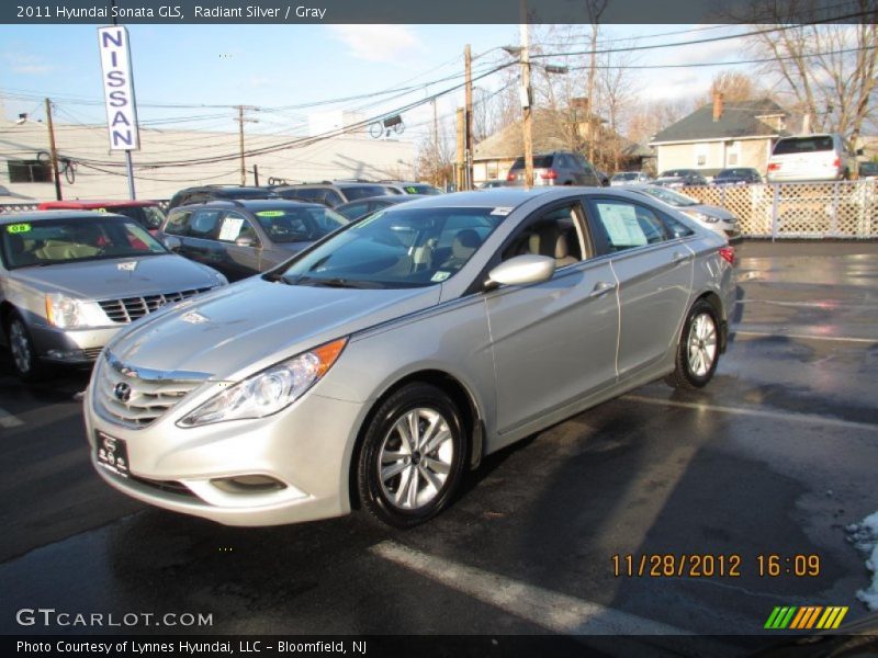 Radiant Silver / Gray 2011 Hyundai Sonata GLS