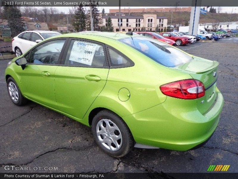  2013 Fiesta SE Sedan Lime Squeeze