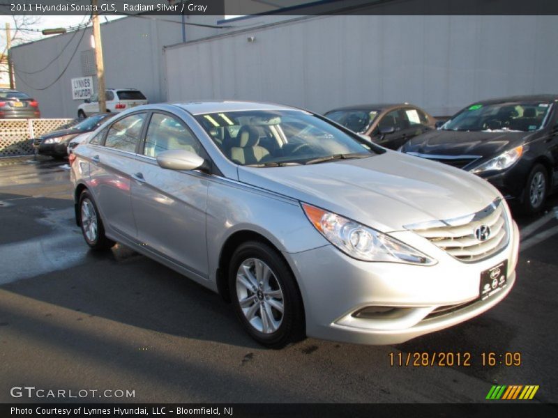 Radiant Silver / Gray 2011 Hyundai Sonata GLS