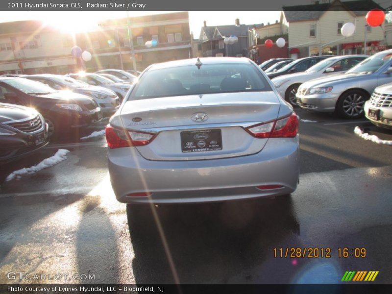 Radiant Silver / Gray 2011 Hyundai Sonata GLS