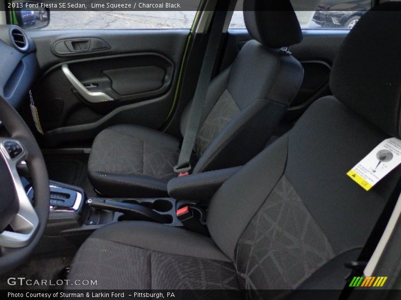 Front Seat of 2013 Fiesta SE Sedan