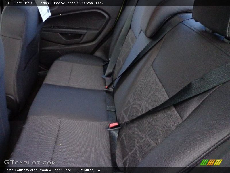 Rear Seat of 2013 Fiesta SE Sedan
