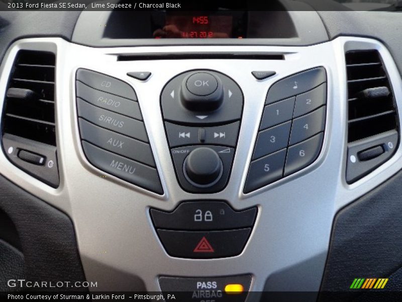 Controls of 2013 Fiesta SE Sedan