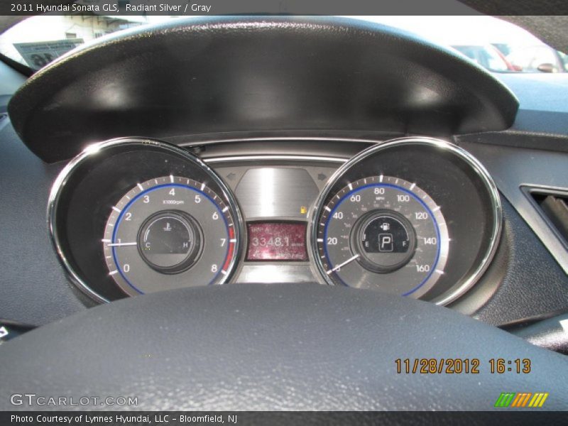 Radiant Silver / Gray 2011 Hyundai Sonata GLS