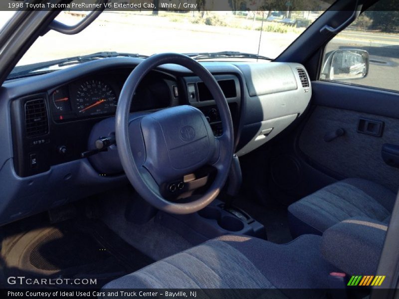 White / Gray 1998 Toyota Tacoma PreRunner V6 Extended Cab
