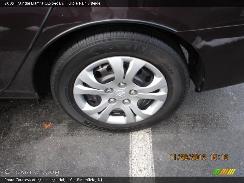 Purple Rain / Beige 2009 Hyundai Elantra GLS Sedan